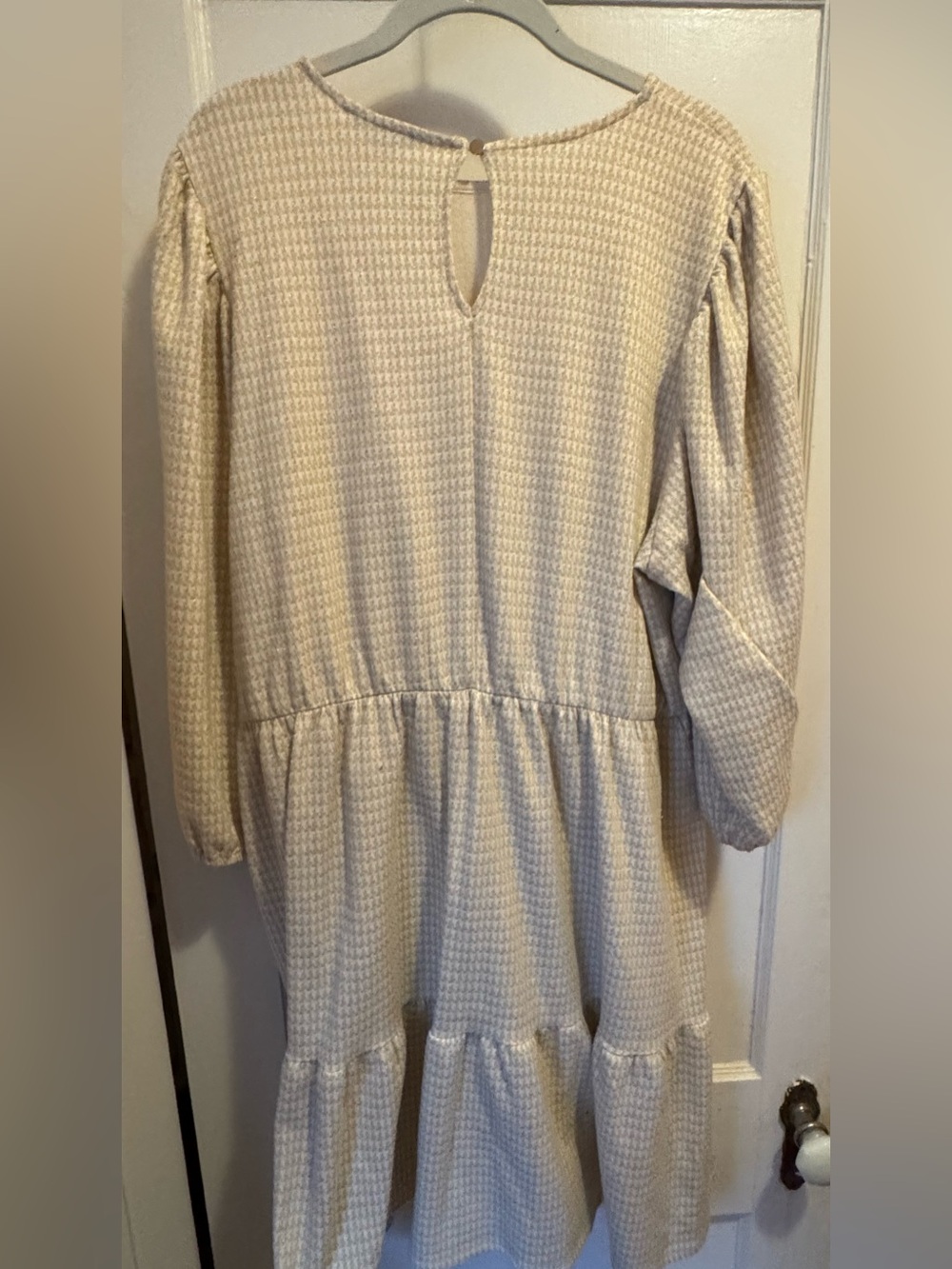 Draper James RSVP Metallic Houndstooth Tiered Ruffle Dress XXL - Picture 1 of 12